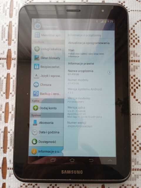 Tablet Samsung 7'' GT-P3100