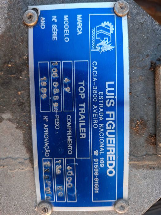 Atrelado para Barco Top Trailer 4 metros