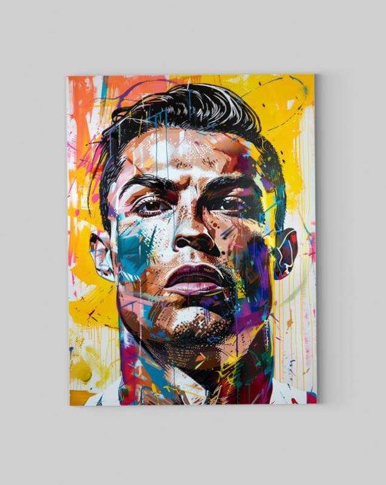 Obraz na płótnie Cristiano Ronaldo CR7 30x40 - Nowoczesny Portret
