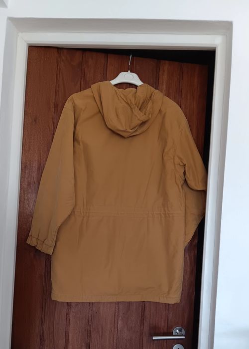 Kispo unissexo com carapuço, da Nastra, cor mostarda,  tamanho L, razo