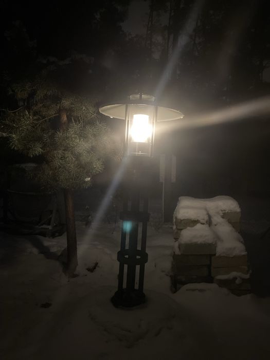 Lampa ogrodowa  ciezka solidna