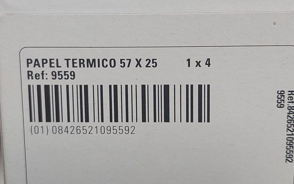 Papel térmico 57x25