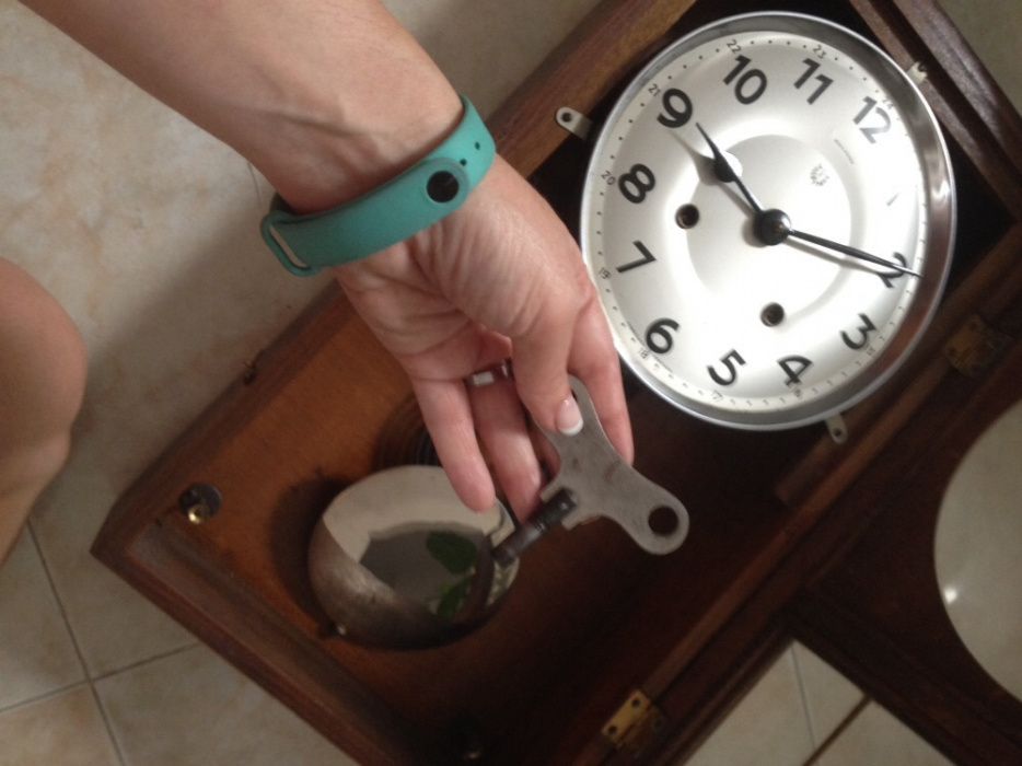 Relógio de parede de corda antigo A Boa Reguladora (baixa de preço)