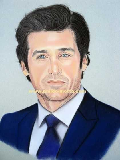 Desenhos e pinturas de retratos artísticos