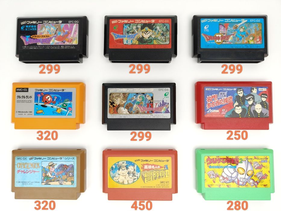 ‼️ Картриджі Famicom, Dendy. Оригінал. Mario, Kirby та ін...