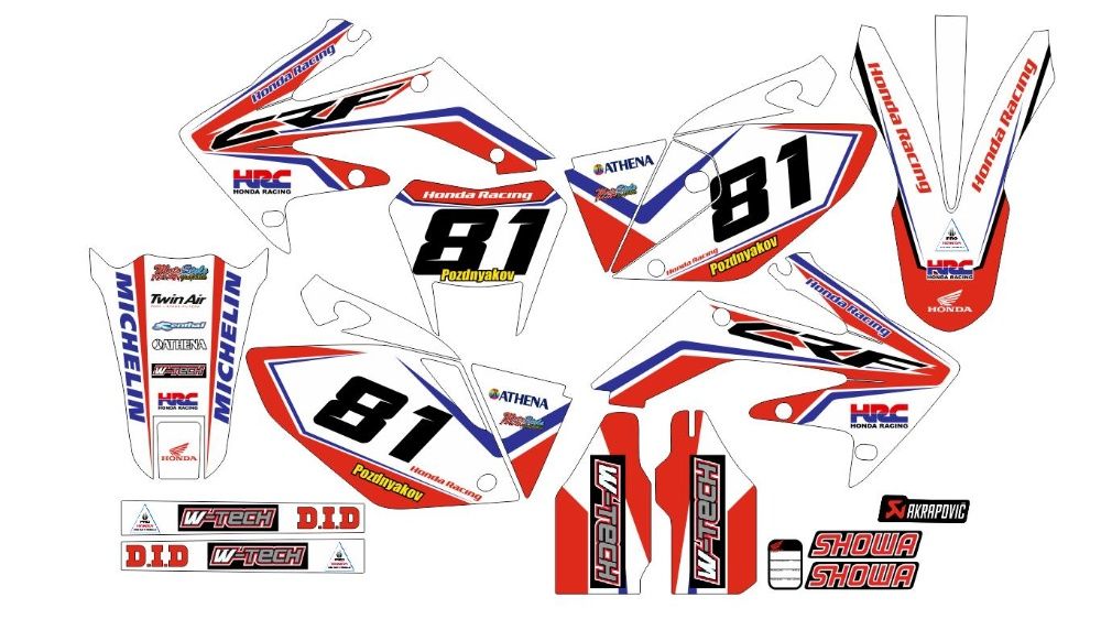 Наклейки(Графика) Honda CRF L CR XR CRM XL XLV Transalp Dominator Afri