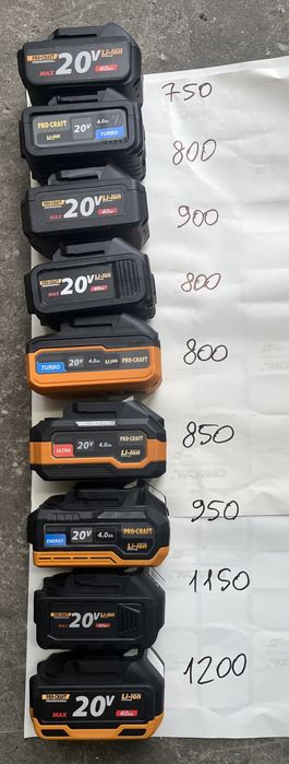 Акумулятор 4.0a makita,procraft,revolt,Stromo,profi tec та інші.