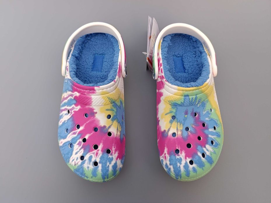 Крокси Crocs Classic Tie-Dye Lined Clog (35-41) Оригінал!