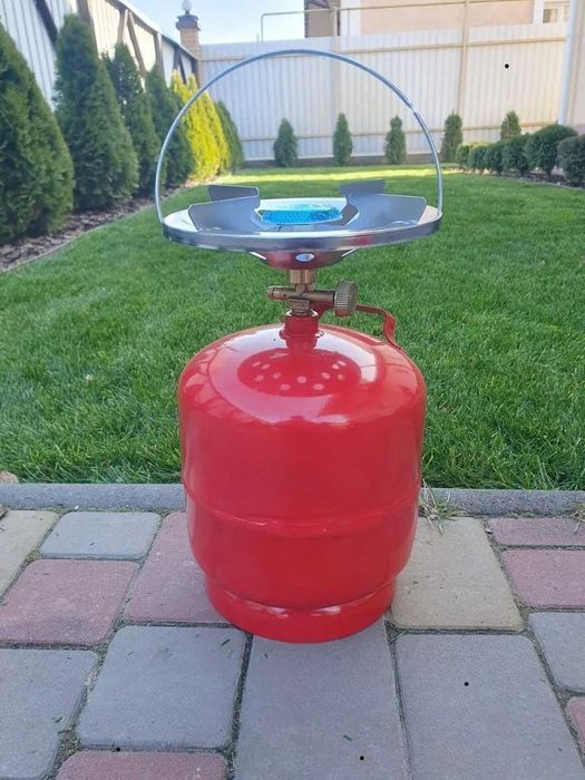 балон газовий 8л  комплект з пальником тарілкою