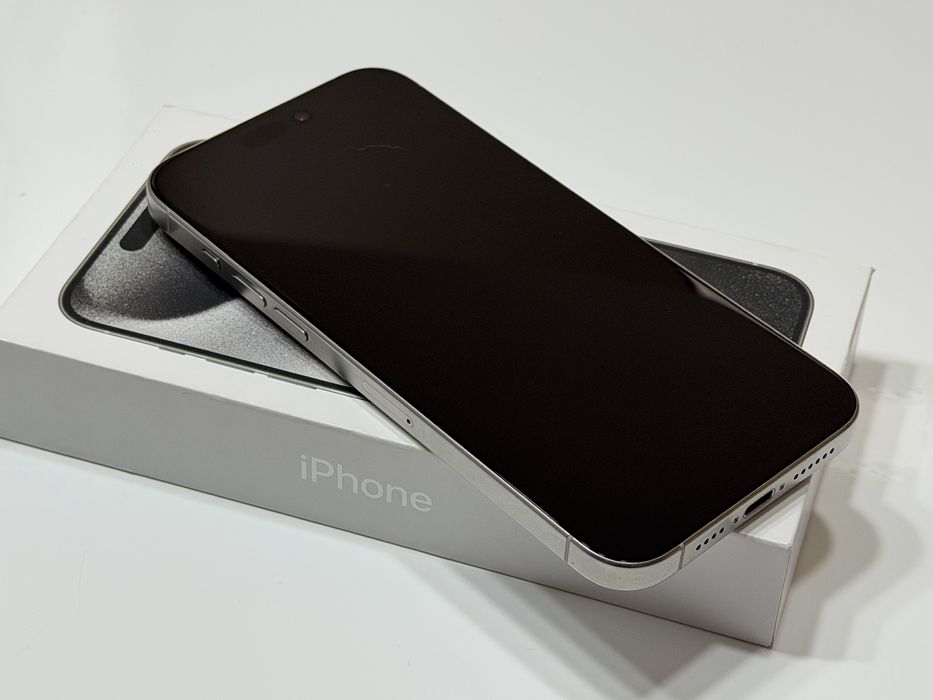 iPhone 15 Pro Max 256 GB Biały #BDB#Bateria 84%#Komplet #Apple#