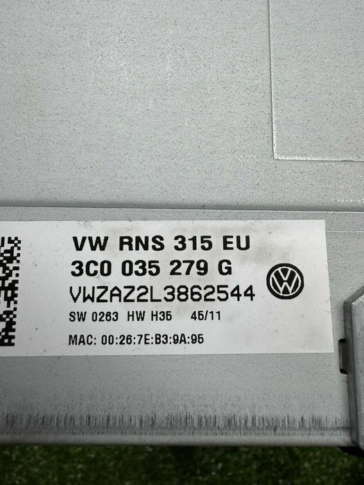 Магнітола мультимедіа RNS 315 з блютузом Volkswagen Skoda рнс медіа