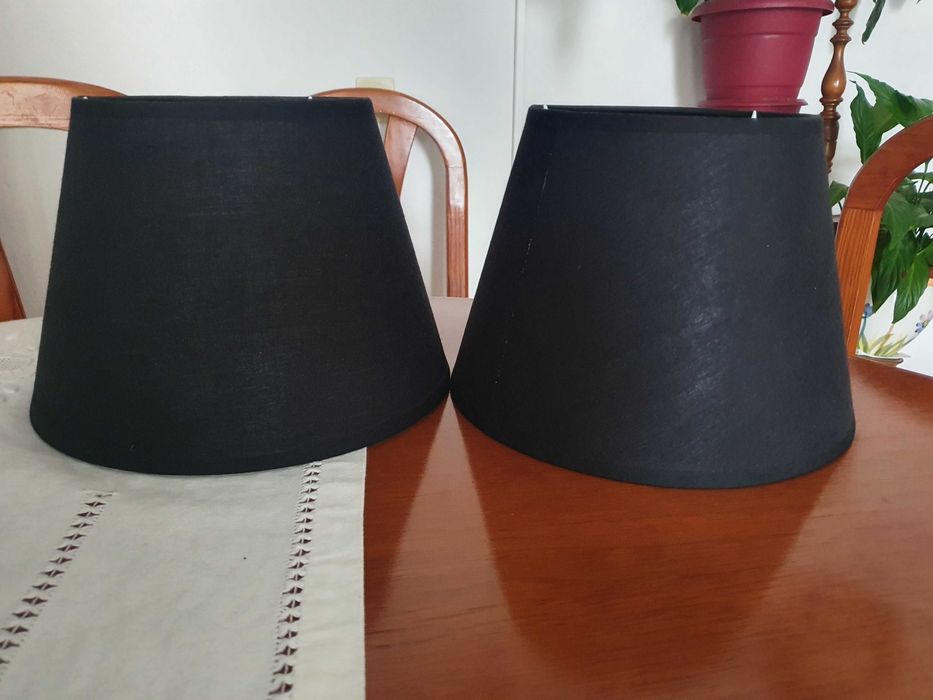 Conjunto abajour pretos