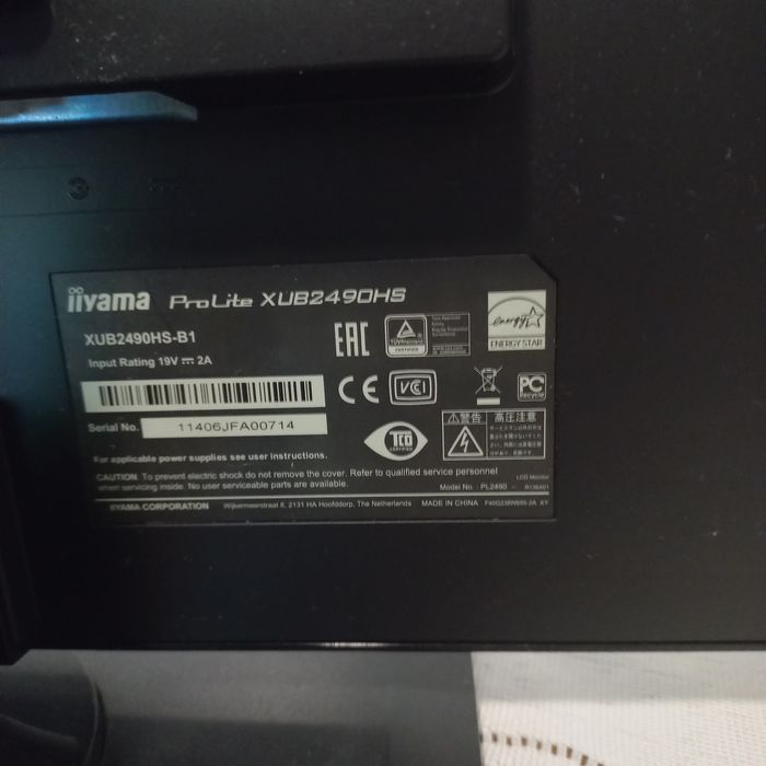 Monitor iiyama XUB2490HS-B1