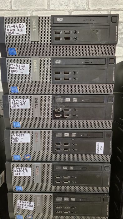 Системні блоки Dell Optiplex 9020, s1150, i3 4130/4150, ddr3 4gb, desktop SFF