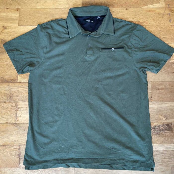 Kenneth Cole New York Męska Modna Koszulka Polo Bawełna Rozm. M