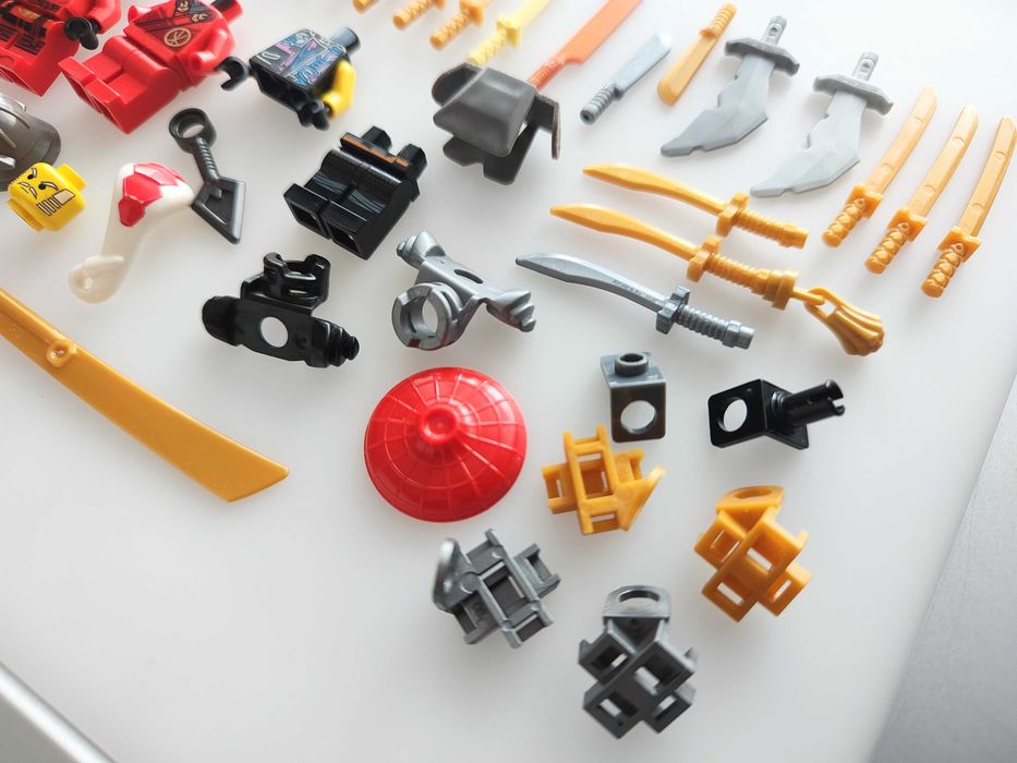 Lego mix NinjaGo i Ninja, różne klocki do zestawów