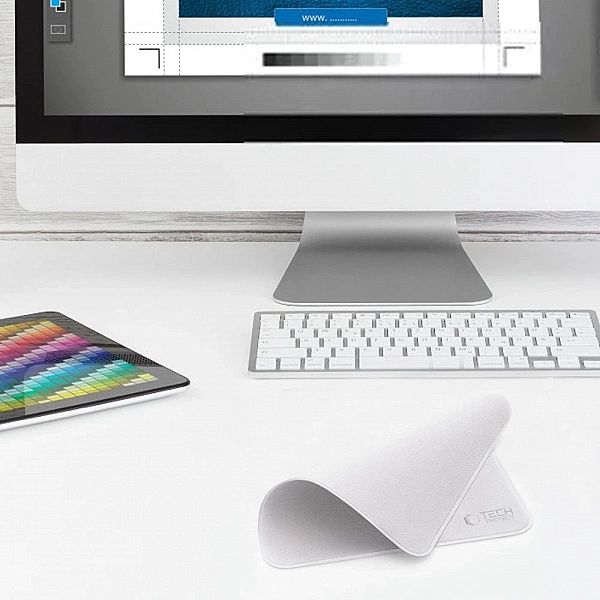 Ściereczka do ekranów Tech-Protect Polishing Cloth - szara (2 szt.)