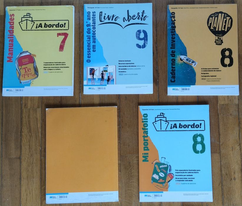 Cadernos de atividades - Livro Aberto, ¡A bordo!, Planeta - Porto Editora (7°, 8°, 9°)