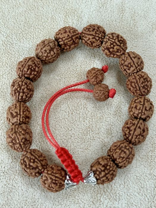 Bransoletka Mala z Rudrakshy 5 Mukhi rozmiar 17,5-24cm