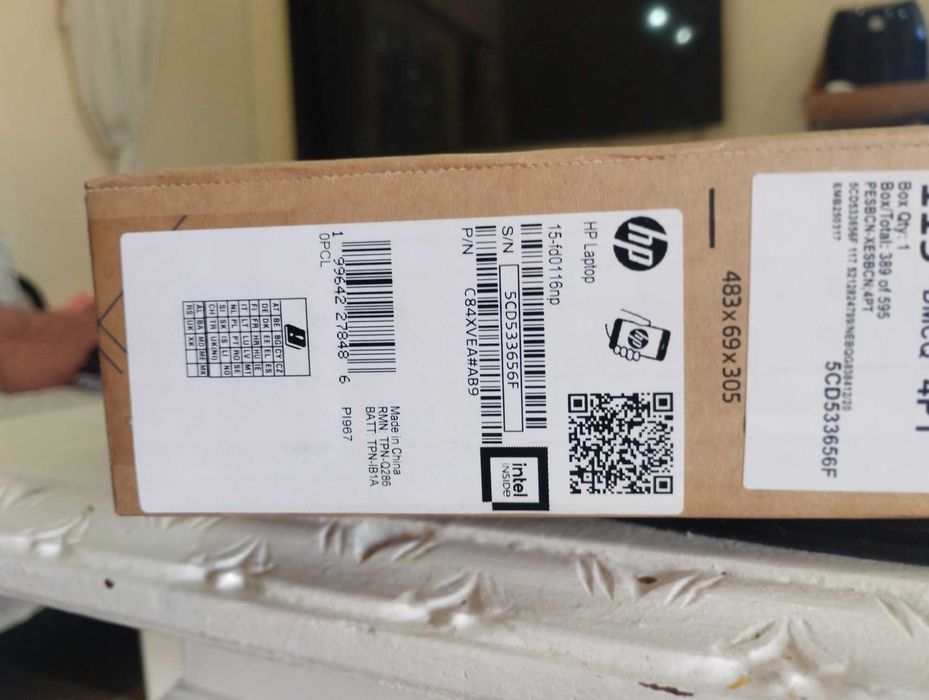 Laptop HP novo, caixa sem abrir