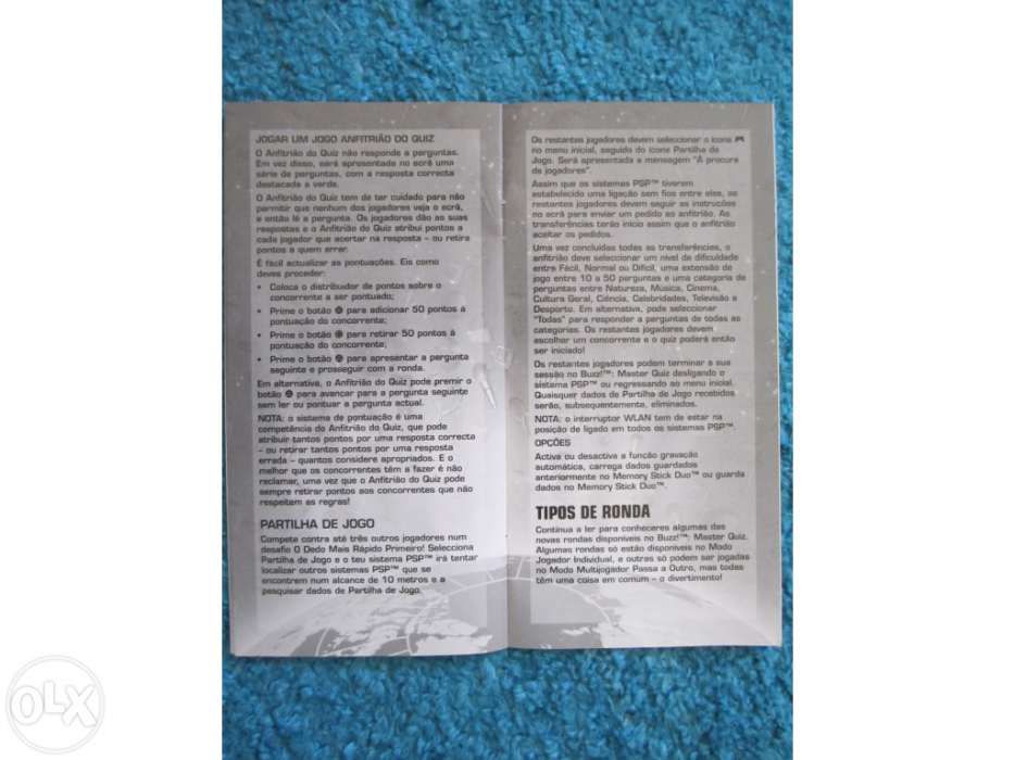 Jogo psp buzzi master quiz