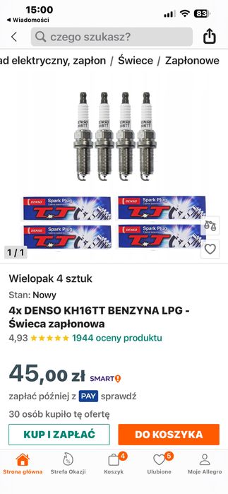 Świece zaplonowe Denso 12 szt