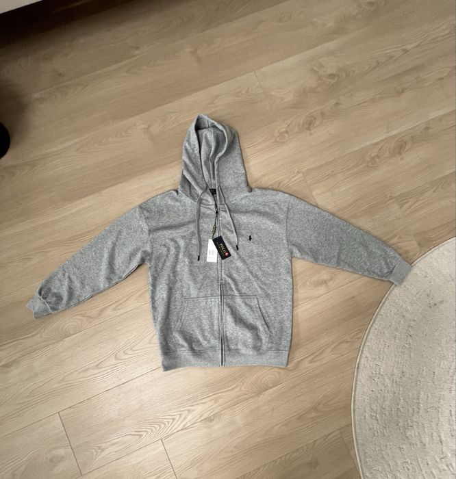 Ralph lauern bluza szara zip hoodie