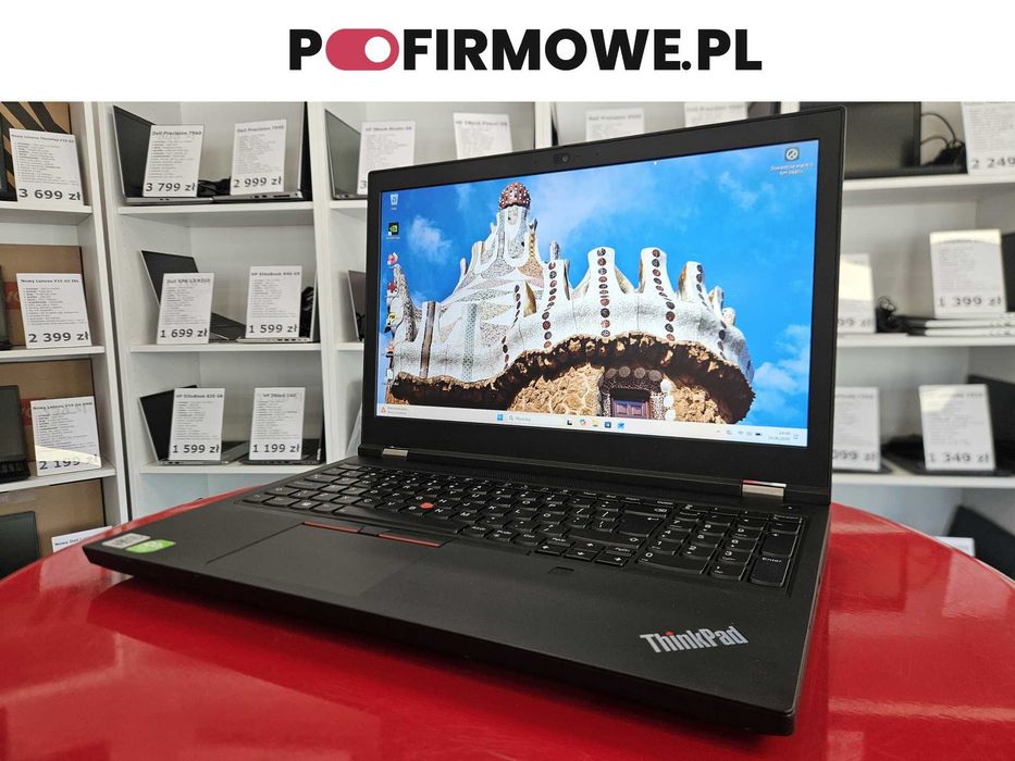 Laptop Lenovo ThinkPad P15 G1 15" Intel i9-10885H 64GB RAM 256GB SSD NVIDIA Quadro RTX 3000 6GB Win11 Faktura 23% Gwarancja 12 Miesięcy PoFirmowe.pl