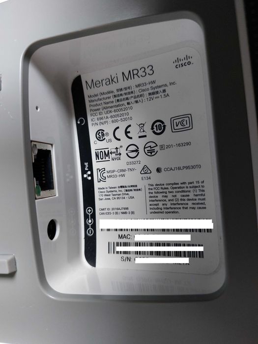 Meraki MR33 Cisco access point openwrt