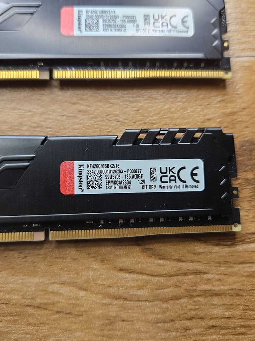 Kingston Fury Beast 16 gb 2 x 8 gb 2666 МГц DDR 4 intel amd гарантия