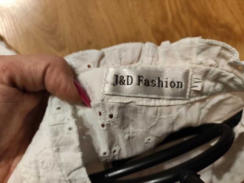 Biała elegancka bluzka z rękawkiem rozmiar XXL