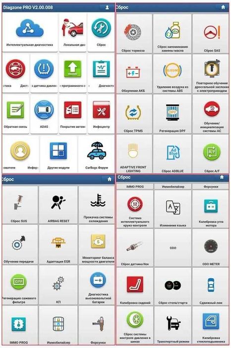 Комплект EDIAG + Diagzone PRO + ПЛАНШЕТ 8" (4+4/64)