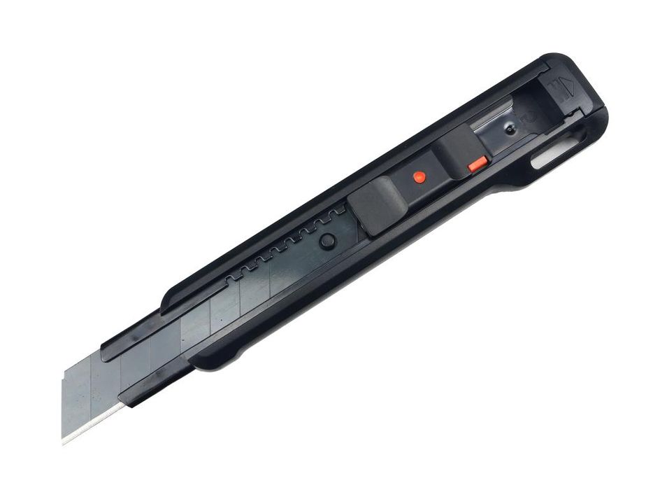 Nożyk łamany, ostrze 18mm ze stali SK2 w obudowie z tworzywa ABS Teger