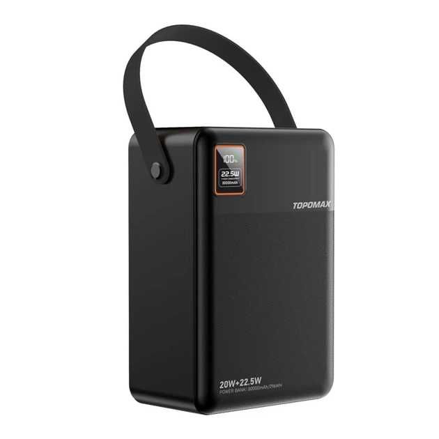Реальна ємність‼️ Повербанк 80000mAh Topomax Power Bank Fast Charging PD QC 22.5W