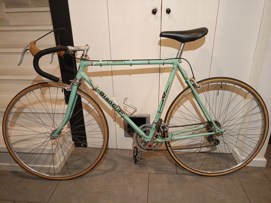 Poster Vintage A4 Bianchi Workshop Glamour Girl - Campagnolo Record Pista - Collection Vélo