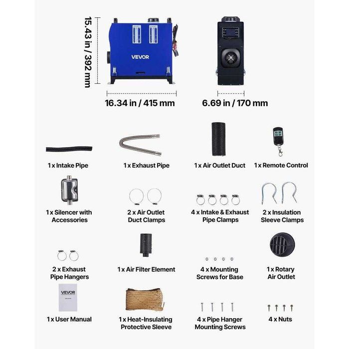 Автономний обігрівач 8кв