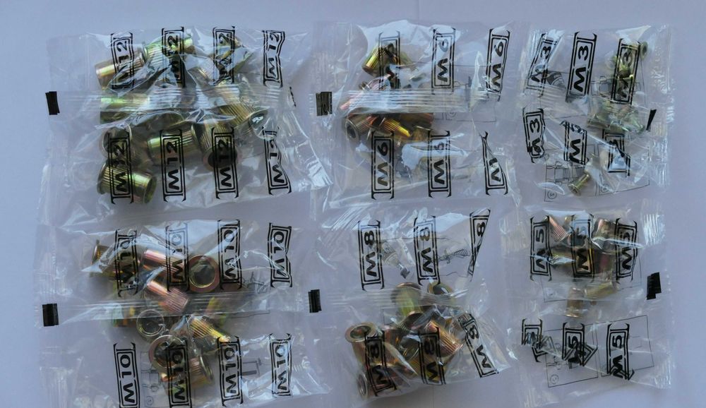 Alicate + porcas (M3 a M12) de cravar