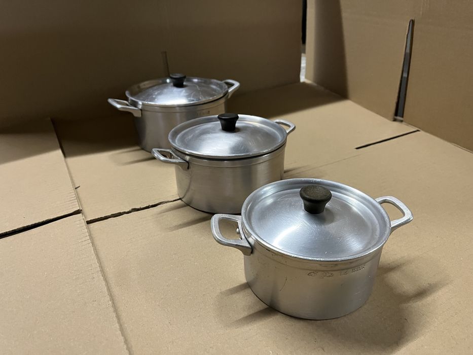 Tachos em Aluminio conjunto de 3 unidades