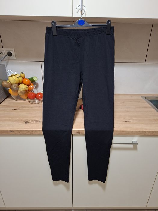 Legginsy 42- 44 klasyczne cienkie czarne