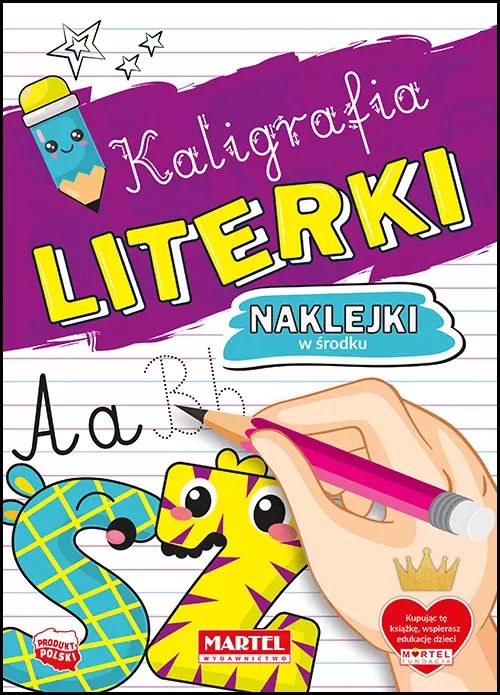 Kaligrafia. Literki z naklejkami. Martel. Nowy Produkt