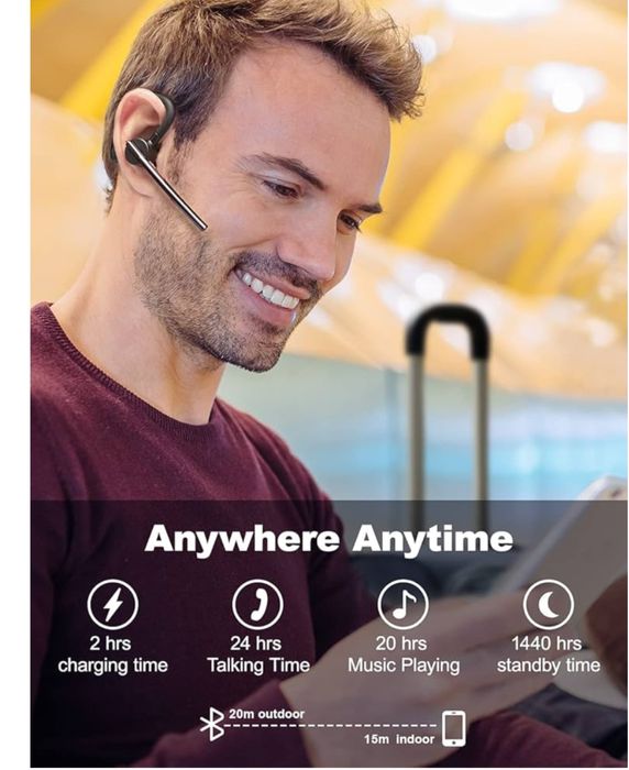 Bezprzewodowy zestaw słuchawkowy Bluetooth 5.2 New Bee M50