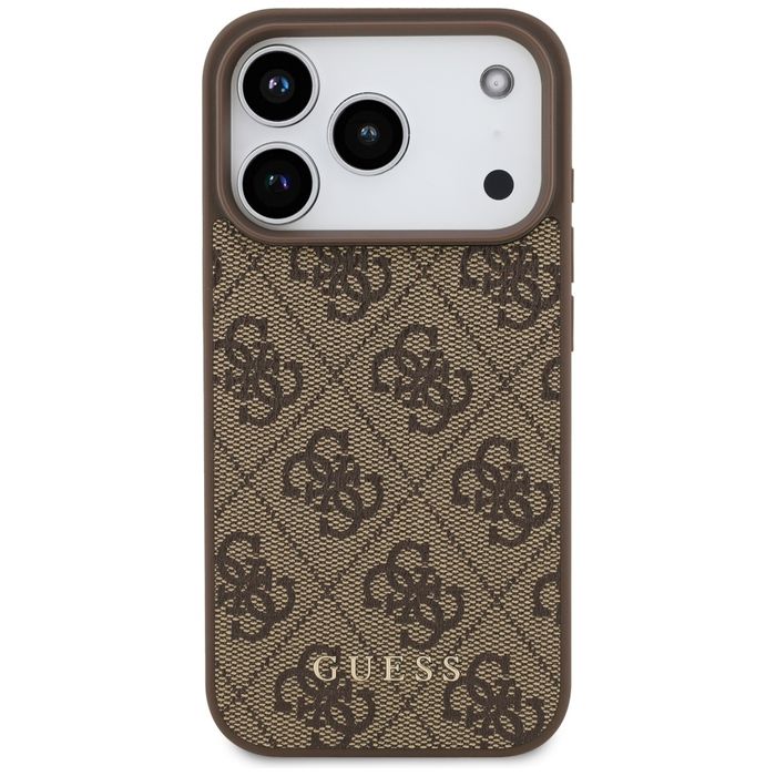 Etui do iPhone 17 Pro Guess 4G Classic brązowy