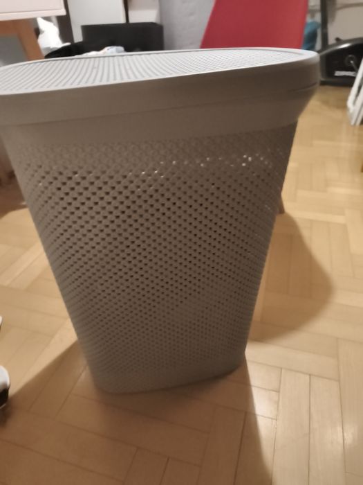 Kosz na pranie szary