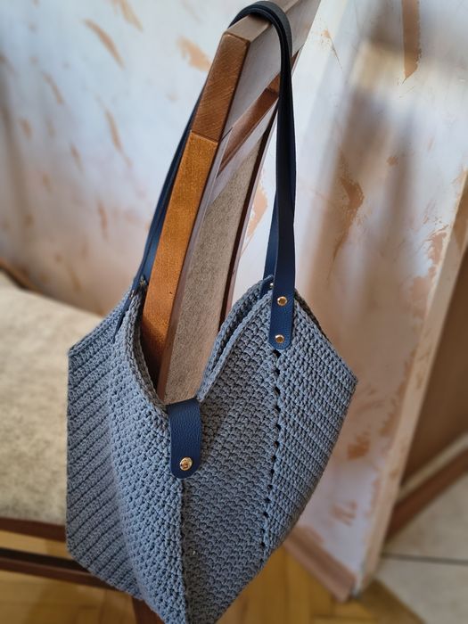 Torba ze sznurka bawełnianego handmade