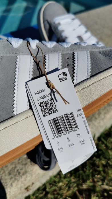 Adidas Campus 00s Grey White 38