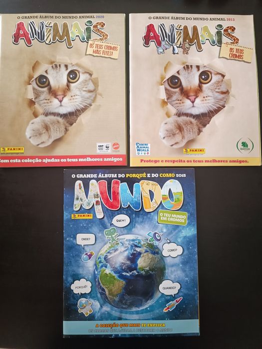 Caderneta completas animais e mundo