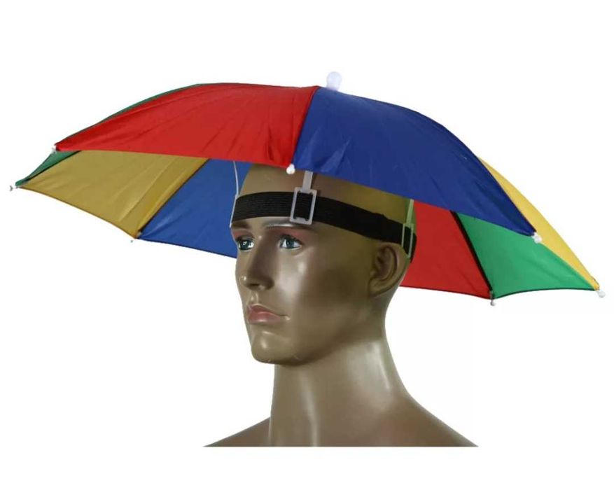 Parasol chroniący przed deszczem i słońcem.