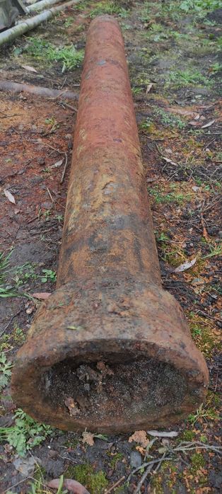 Rura żeliwna kanaliza kominkowa przepust fi 165 gr 1cm, dł 5,1m i 1,8m