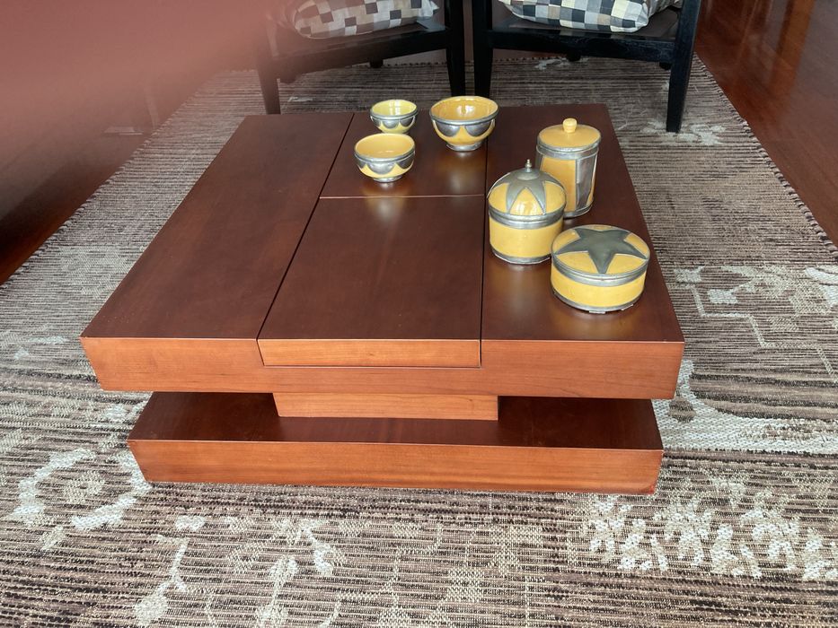 Mesa de centro em cerejeira 80X80cm