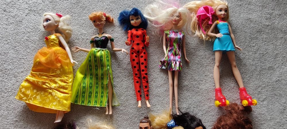Lalki Barbie ELSA Anna Biedronka Ken